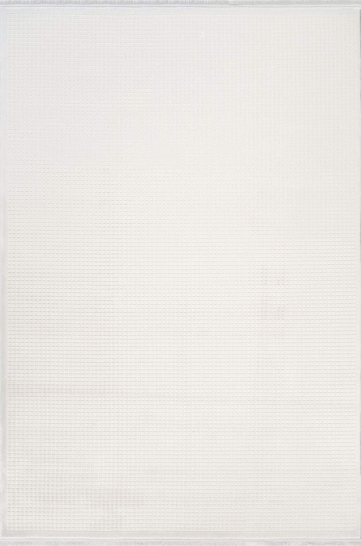 Safran 8121SA Ekru - Akrilik Dokuma Halı | Saçaklı Salon Halısı